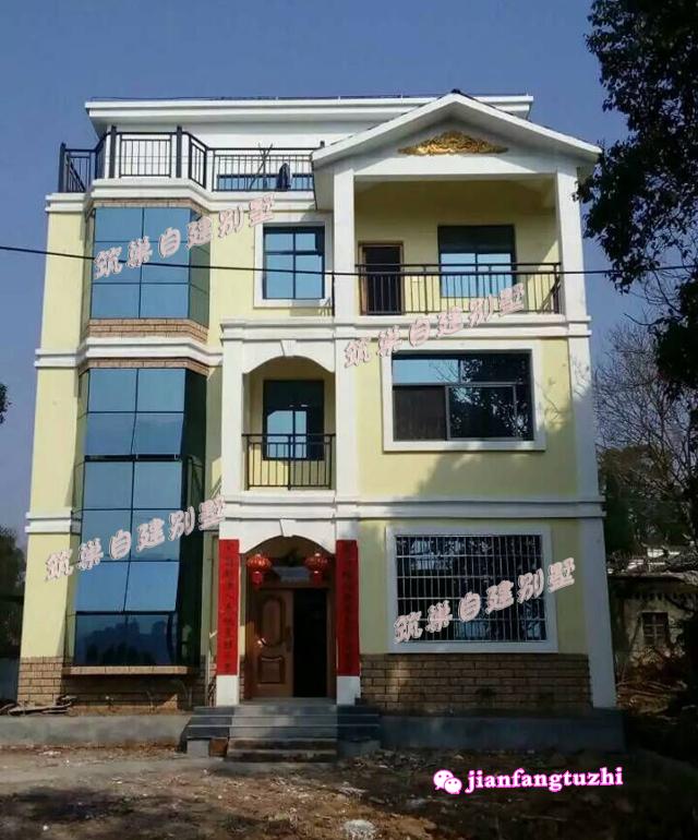 實(shí)用四層農(nóng)村別墅設(shè)計(jì)圖，10x13米2廳9臥，空間利用高。