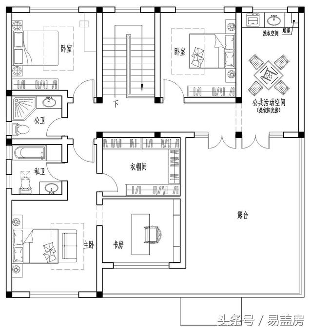 北京43萬(wàn)歐式別墅設(shè)計(jì)圖，景觀院墻超大露臺(tái)，引得鄉(xiāng)親參觀！