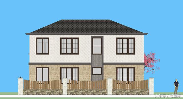 北京43萬(wàn)歐式別墅設(shè)計(jì)圖，景觀院墻超大露臺(tái)，引得鄉(xiāng)親參觀！