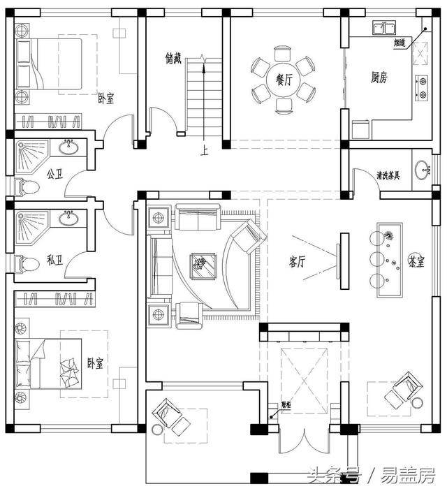 北京43萬(wàn)歐式別墅設(shè)計(jì)圖，景觀院墻超大露臺(tái)，引得鄉(xiāng)親參觀！