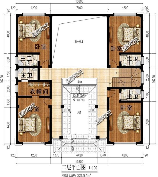 新中式別墅設(shè)計(jì)圖，彰顯家業(yè)，愿您人丁興旺！