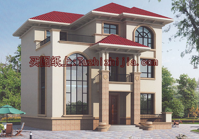 主體造價(jià)30萬(wàn)以內(nèi)農(nóng)村建房三層別墅，一般家庭的建房首選！