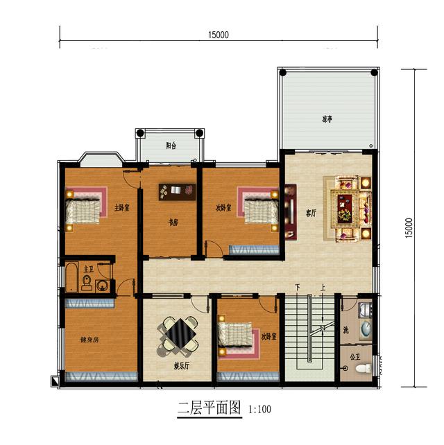 爆款開間15m別墅設(shè)計圖，設(shè)計新穎獨特，立體感十足