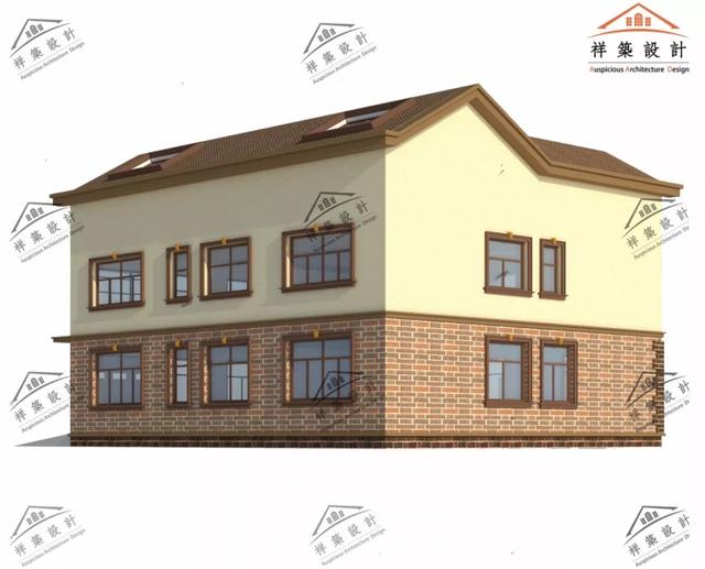 歐式風格別墅設計圖 ，造價低廉，經濟實用型別墅。