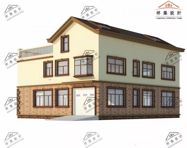 歐式風格別墅設計圖 ，造價低廉，經濟實用型別墅。