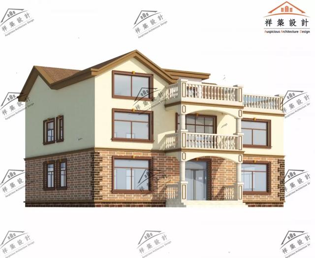 歐式風格別墅設計圖 ，造價低廉，經濟實用型別墅。