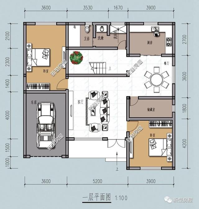 3套帶車庫露臺(tái)的別墅設(shè)計(jì)圖，實(shí)拍圖太美第2套30W就能建