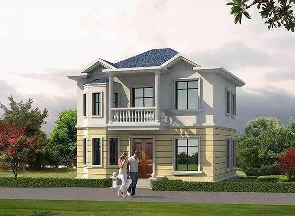 兩層小戶型別墅設(shè)計圖，五室兩廳功能齊全。