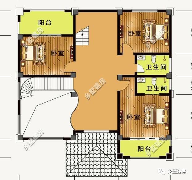 黃金別墅設(shè)計圖，造價二三十萬，依山傍水好去處！