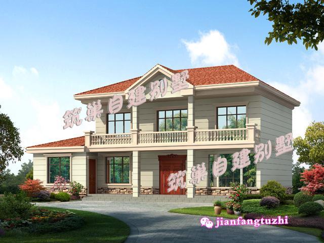 簡(jiǎn)歐式二層別墅設(shè)計(jì)圖，簡(jiǎn)約實(shí)用，造價(jià)低廉。