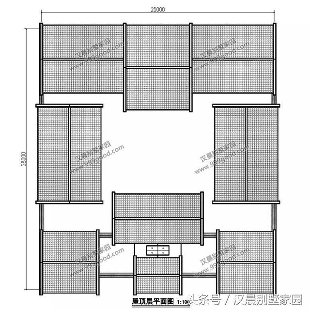 農(nóng)村四合院別墅設(shè)計(jì)圖，古香古氣，典雅而不失新穎。
