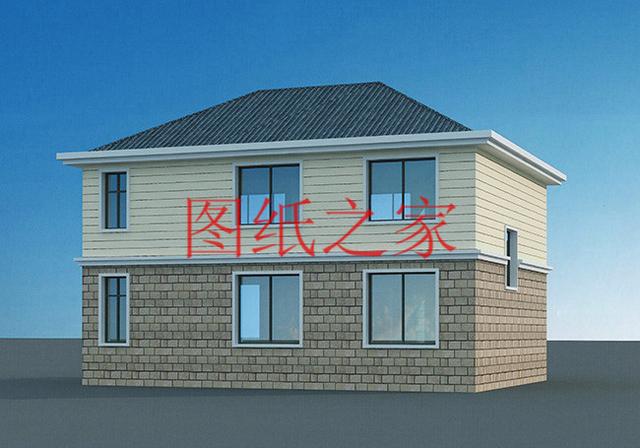 130平的二層別墅設(shè)計圖，外觀精美布局實用，造價只要30W。