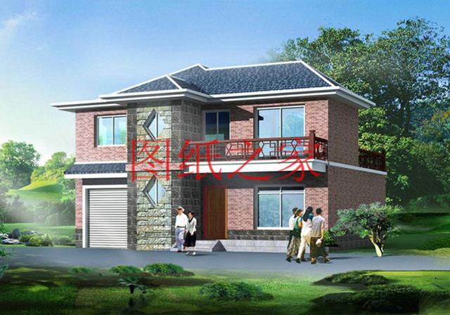 130平的二層別墅設(shè)計圖，外觀精美布局實用，造價只要30W。