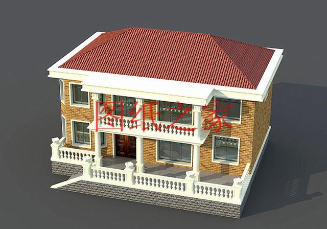 130平的二層別墅設(shè)計圖，外觀精美布局實用，造價只要30W。