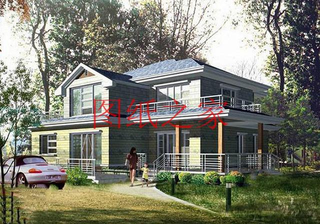 寬敞明亮的二層別墅設(shè)計圖，簡約大方、與眾不同！