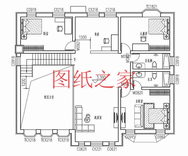 寬敞明亮的二層別墅設(shè)計圖，簡約大方、與眾不同！