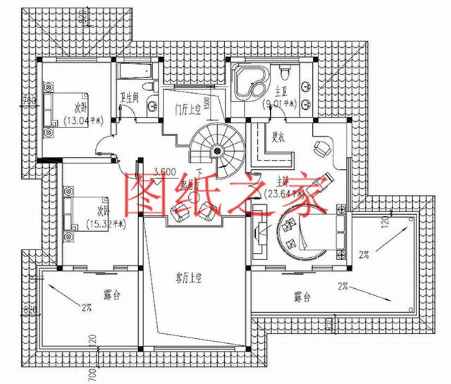 寬敞明亮的二層別墅設(shè)計圖，簡約大方、與眾不同！