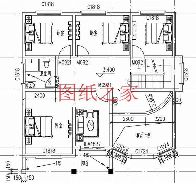 實(shí)用型三層別墅設(shè)計(jì)圖，130平造價(jià)只要三十萬(wàn)，值得建造。