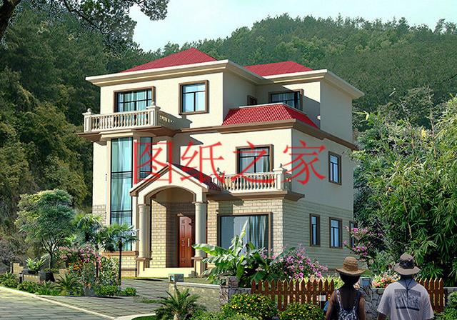 實(shí)用型三層別墅設(shè)計(jì)圖，130平造價(jià)只要三十萬(wàn)，值得建造。