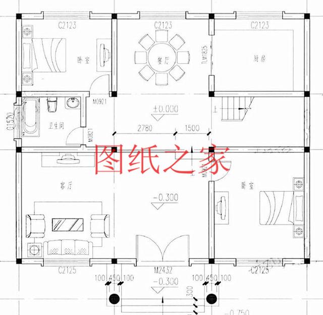 實(shí)用型三層別墅設(shè)計(jì)圖，130平造價(jià)只要三十萬(wàn)，值得建造。
