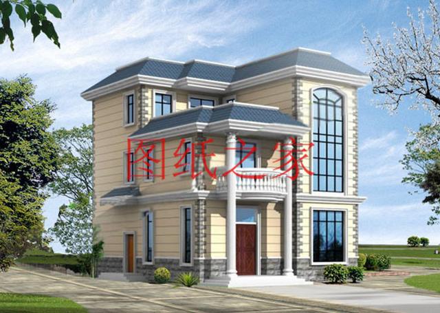 實(shí)用型三層別墅設(shè)計(jì)圖，130平造價(jià)只要三十萬(wàn)，值得建造。