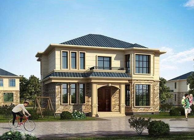 小巧別墅設計圖，五室三廳功能齊全，占地110平米。