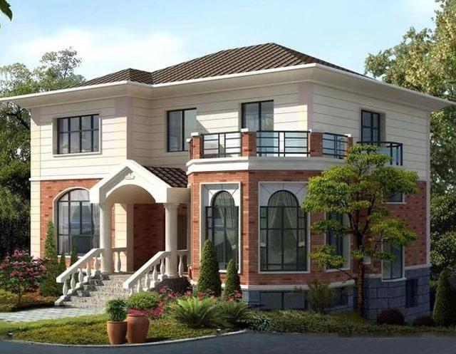 小巧別墅設計圖，五室三廳功能齊全，占地110平米。