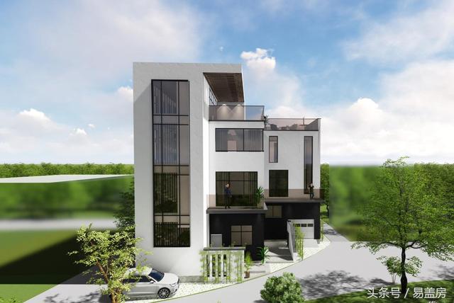 浙江現(xiàn)代別墅設(shè)計(jì)圖，帶大露臺(tái)和超多臥室，羨煞旁人。