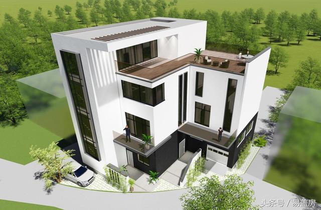 浙江現(xiàn)代別墅設(shè)計(jì)圖，帶大露臺(tái)和超多臥室，羨煞旁人。