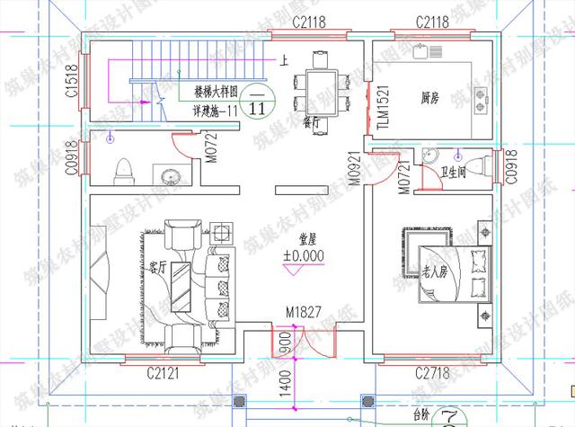 5款二三層別墅設(shè)計圖，占地小，造價20萬左右。