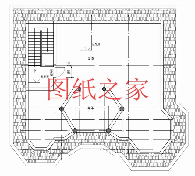 大戶型二層別墅設(shè)計(jì)圖，經(jīng)濟(jì)實(shí)惠、簡單大氣，適合大家族居住。