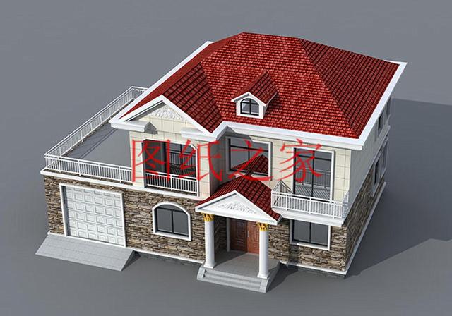 大戶型二層別墅設(shè)計(jì)圖，經(jīng)濟(jì)實(shí)惠、簡單大氣，適合大家族居住。