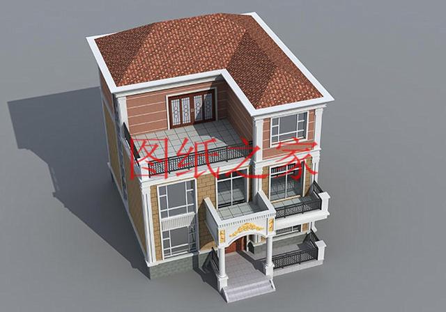 漂亮實(shí)用的農(nóng)村三層別墅設(shè)計(jì)圖，130平7個(gè)臥室。