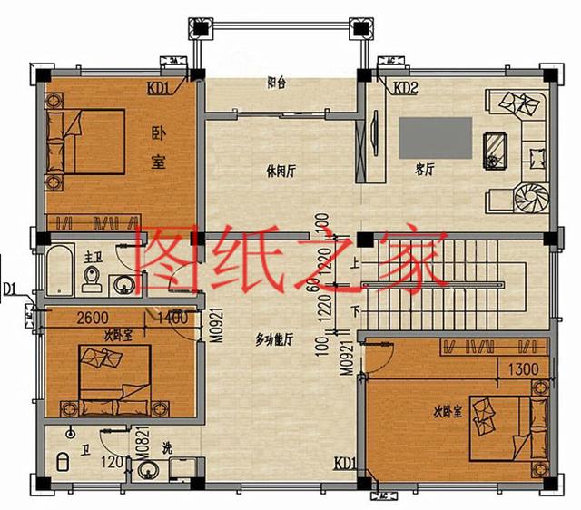 適合農(nóng)村建房的三層別墅設(shè)計圖，占地140平造價35萬左右。