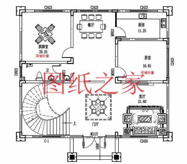 適合農(nóng)村建房的三層別墅設(shè)計圖，占地140平造價35萬左右。