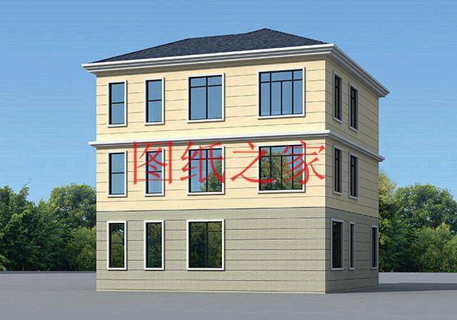 適合農(nóng)村建房的三層別墅設(shè)計圖，占地140平造價35萬左右。