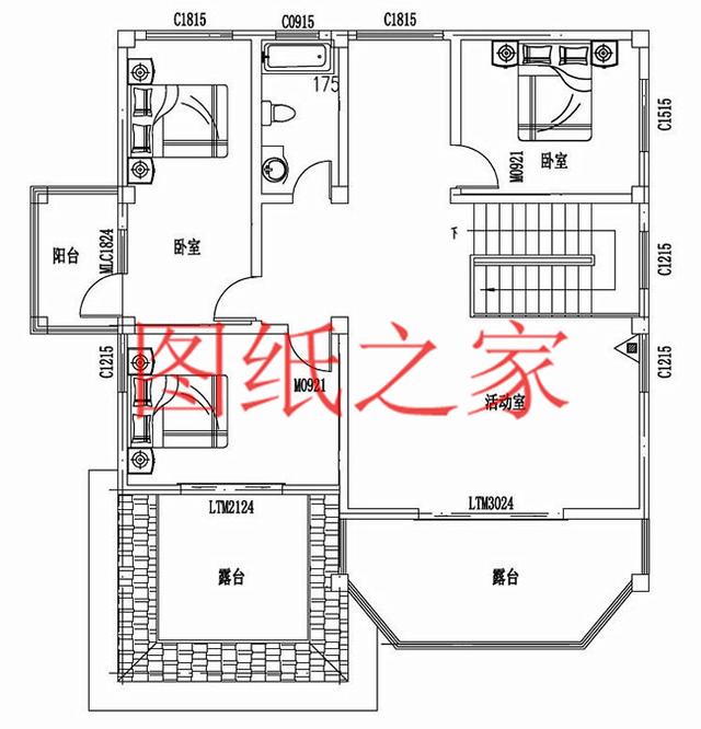 適合農(nóng)村建房的三層別墅設(shè)計圖，占地140平造價35萬左右。