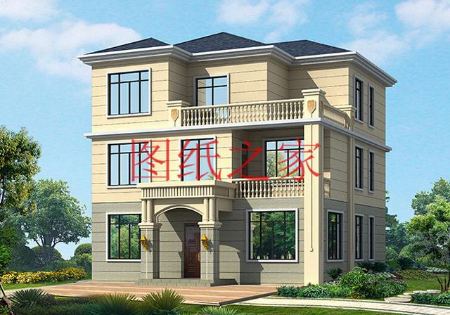 適合農(nóng)村建房的三層別墅設(shè)計圖，占地140平造價35萬左右。