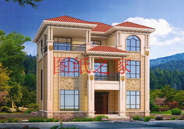 適合農(nóng)村建房的三層別墅設(shè)計圖，占地140平造價35萬左右。