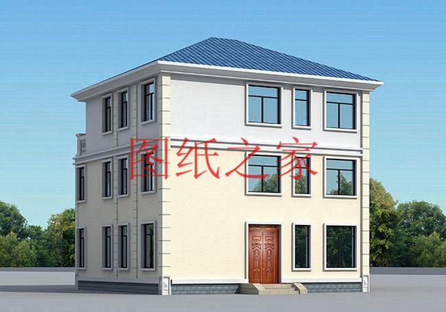 適合農(nóng)村建房的三層別墅設(shè)計圖，占地140平造價35萬左右。