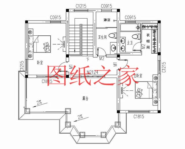 適合農(nóng)村建房的三層別墅設(shè)計圖，占地140平造價35萬左右。