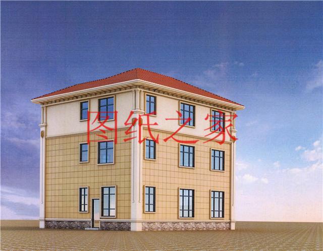 適合農(nóng)村建房的三層別墅設(shè)計圖，占地140平造價35萬左右。