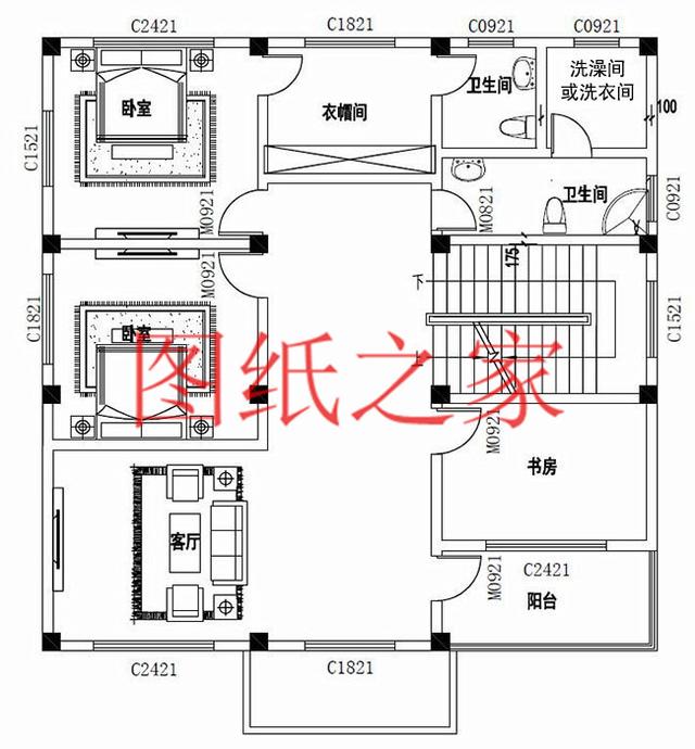 適合農(nóng)村建房的三層別墅設(shè)計圖，占地140平造價35萬左右。