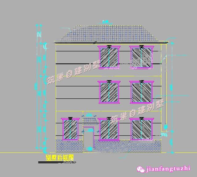 流行經(jīng)典別墅戶型設(shè)計圖，130平米，造價低廉。