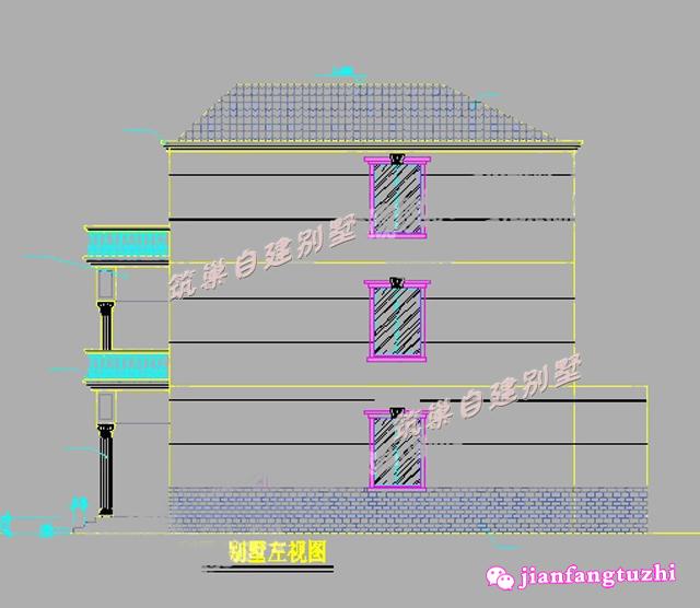 流行經(jīng)典別墅戶型設(shè)計圖，130平米，造價低廉。