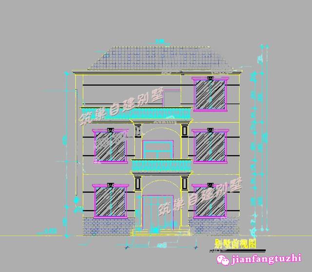 流行經(jīng)典別墅戶型設(shè)計圖，130平米，造價低廉。
