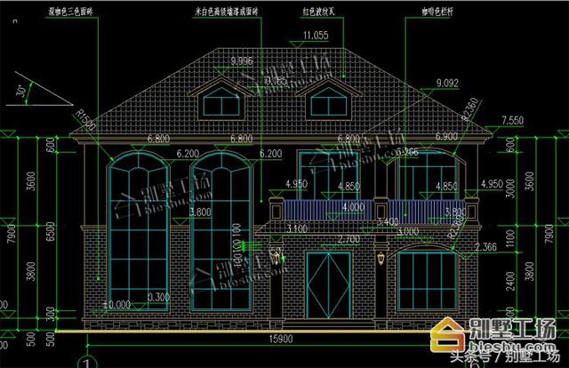 二層簡歐農(nóng)村自建房，復(fù)式客廳大落地窗，您值得擁有。
