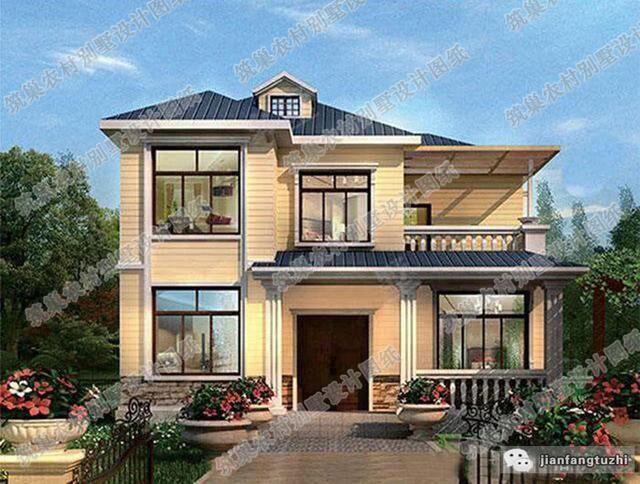 7套進(jìn)深10米左右二三層農(nóng)村自建房，高端大氣上檔次。