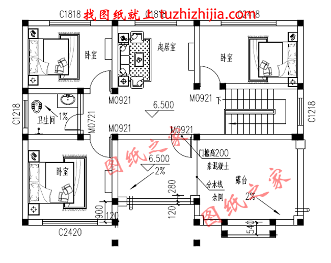 受歡迎的2024三層樓農村別墅圖，8套不同面積的圖紙送給大家！