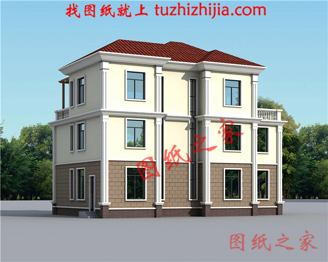 受歡迎的2024三層樓農村別墅圖，8套不同面積的圖紙送給大家！